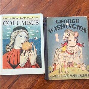 Columbus and George Washington Books by Ingri & Edgar Parin d'Aulaire